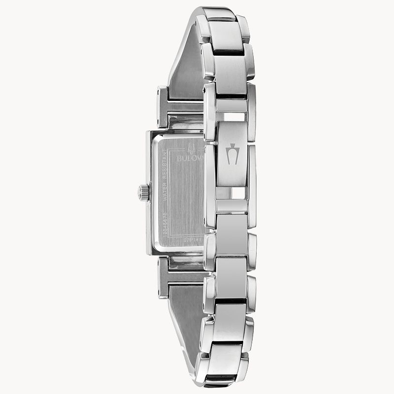 Black Dial Stainless Steel Bangle Classic 96P209 Bulova