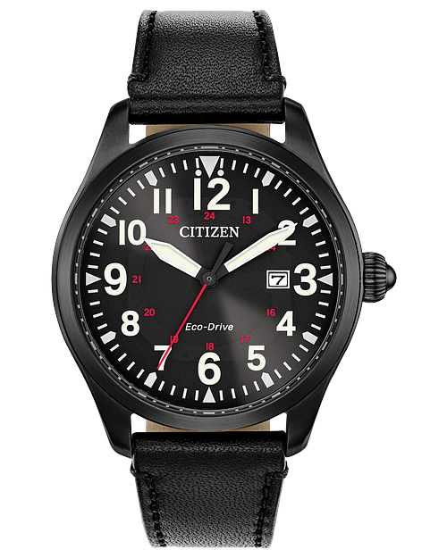 Citizen eco drive black dial clearance