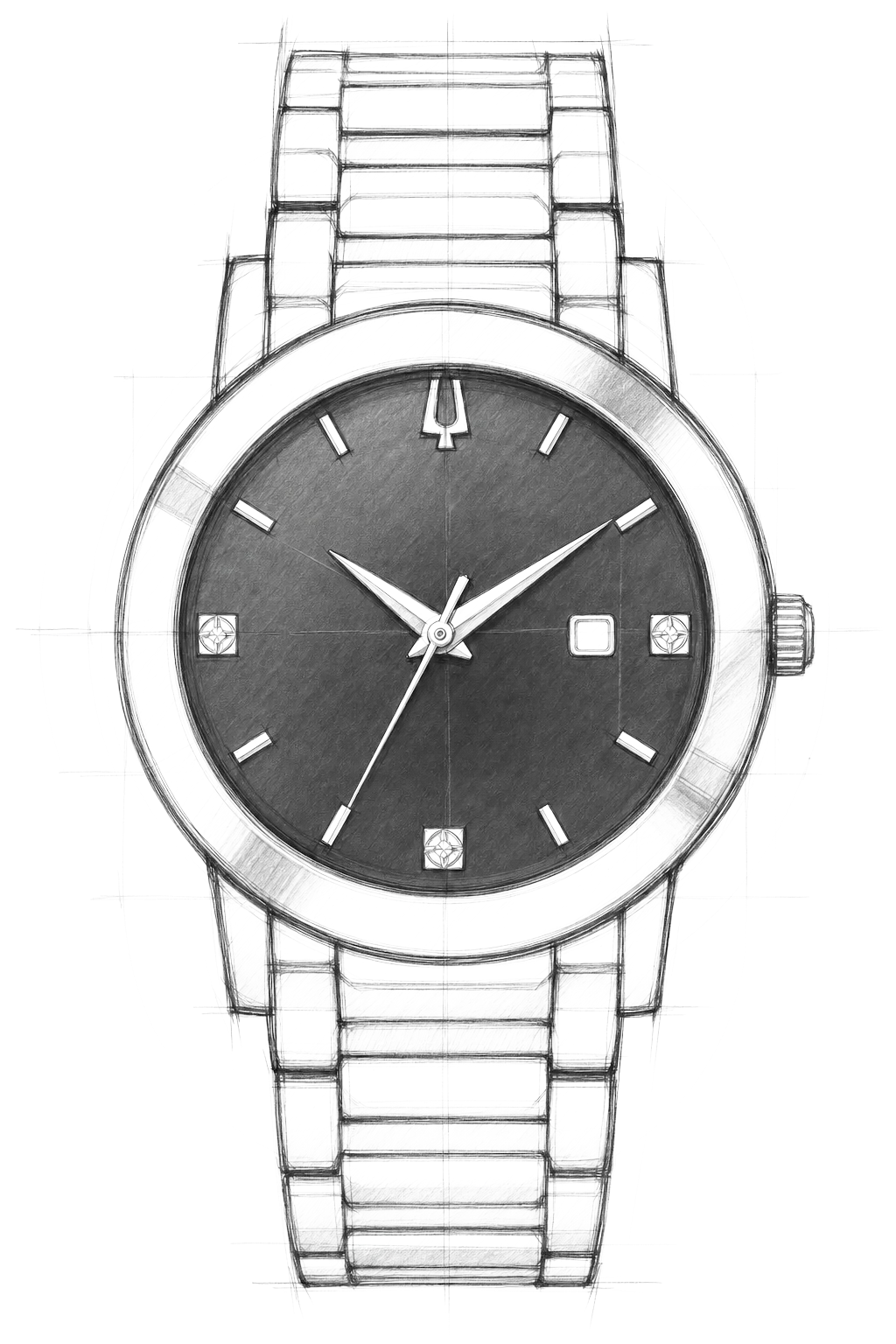 Watch technical diagram