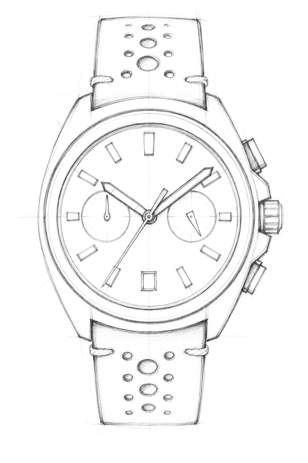 Watch technical diagram