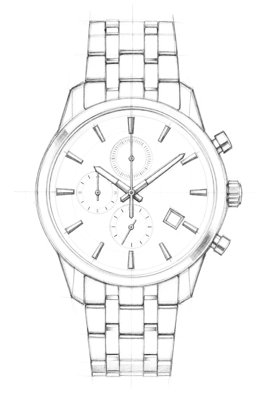 Watch technical diagram