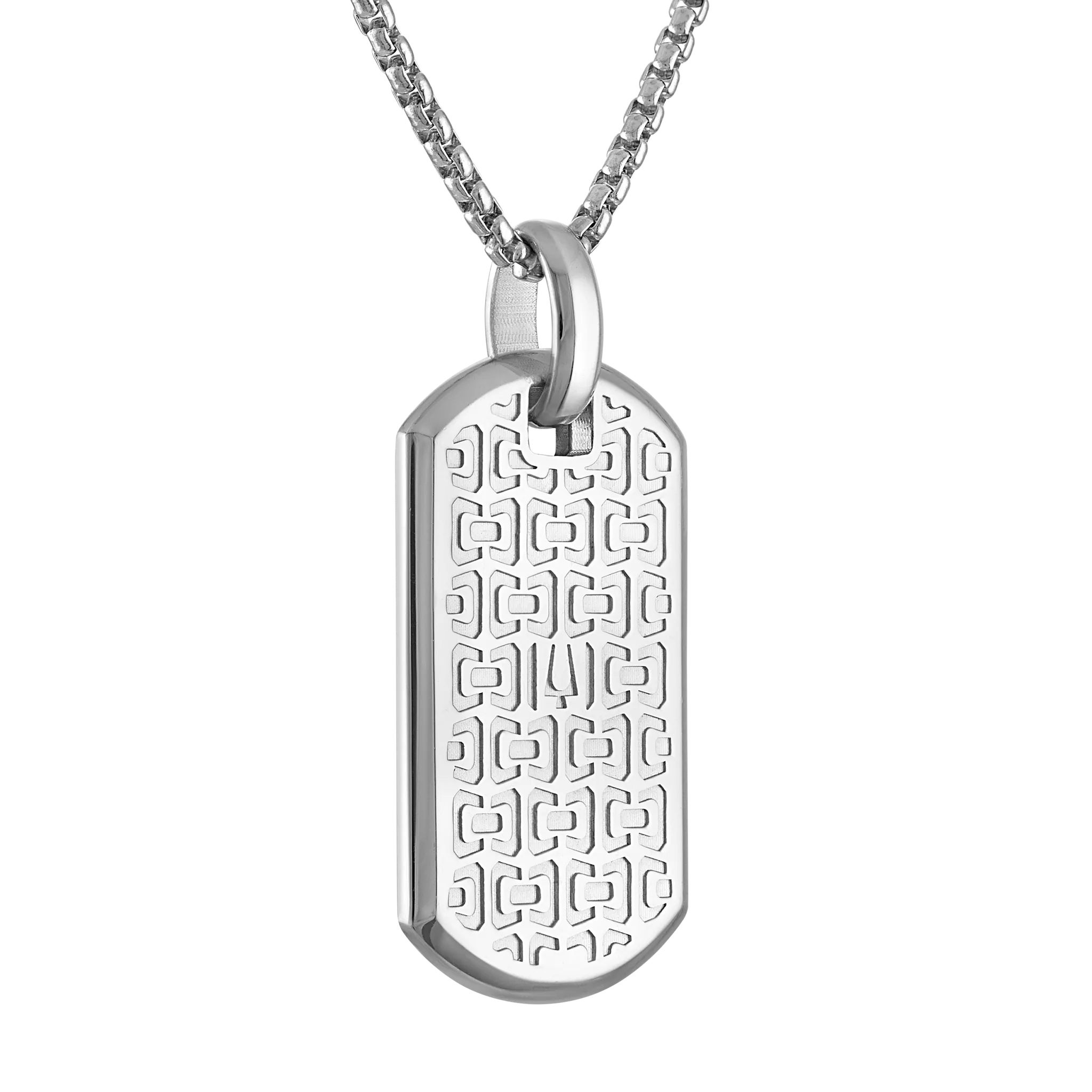 Icon Pendant Stainless Steel with Meteorite