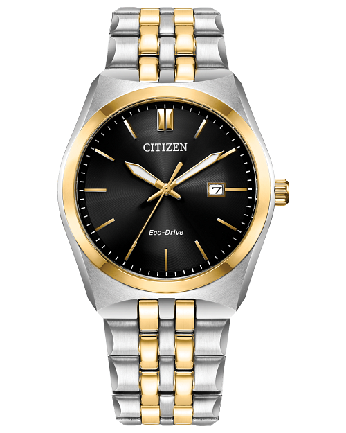 Citizen watch men's discount silver and gold