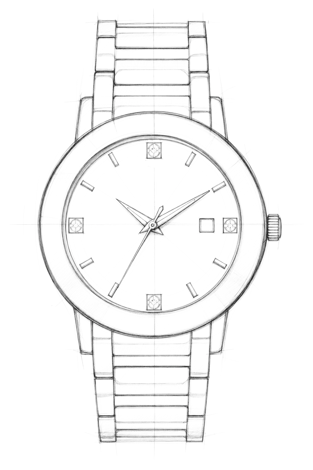 Watch technical diagram