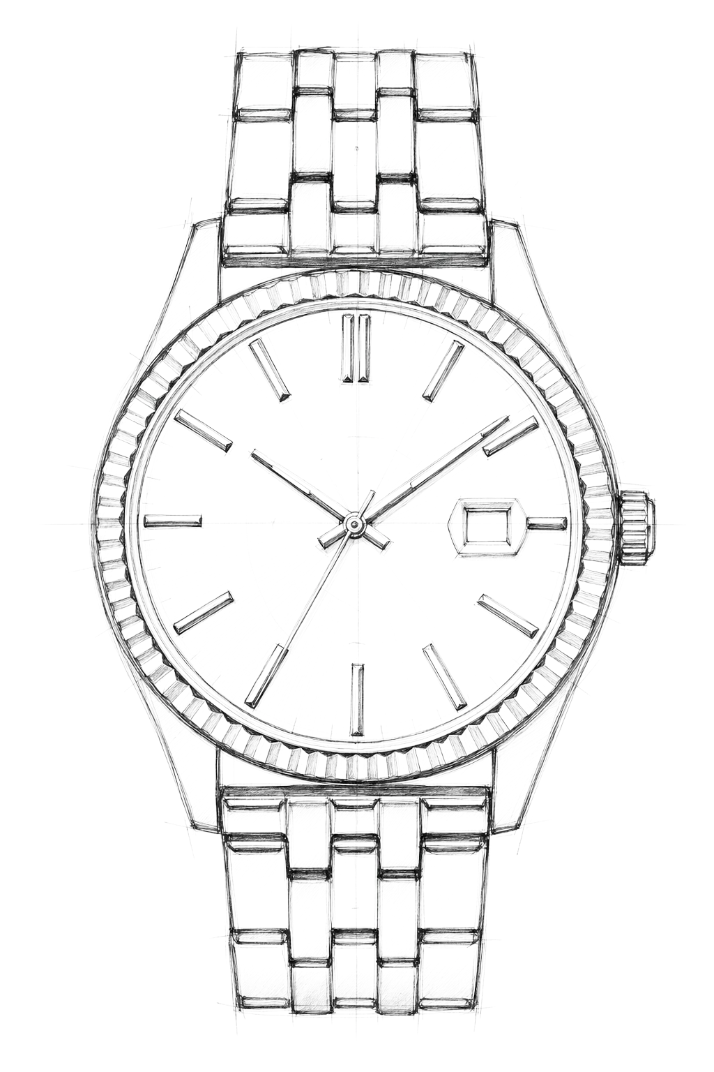 Watch technical diagram