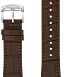 Brown Croc-Embossed Leather Strap