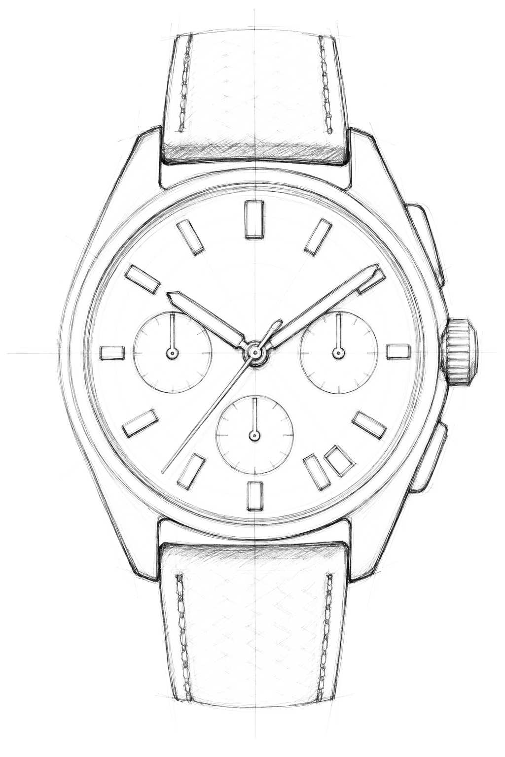 Watch technical diagram