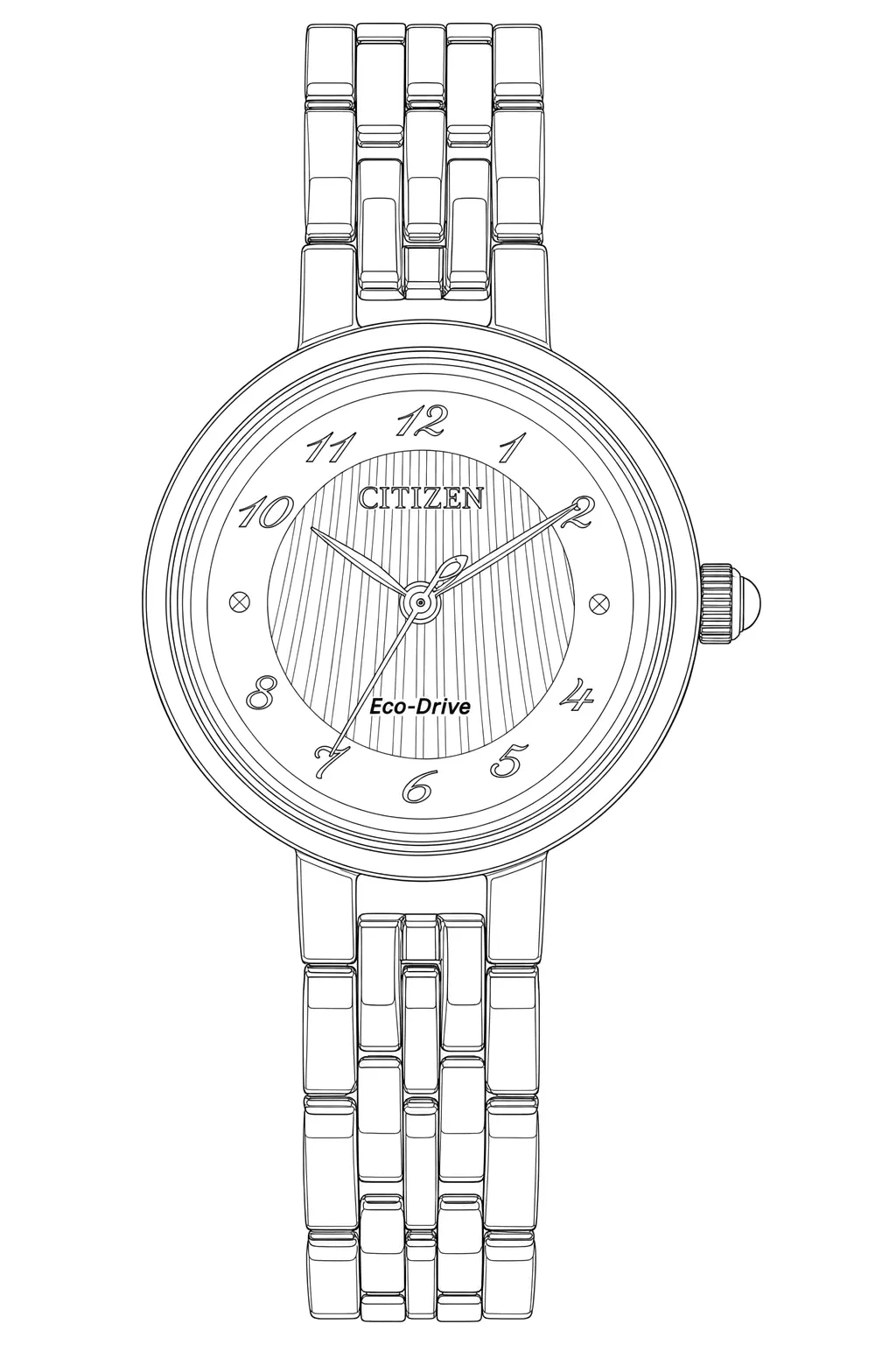 Watch technical diagram