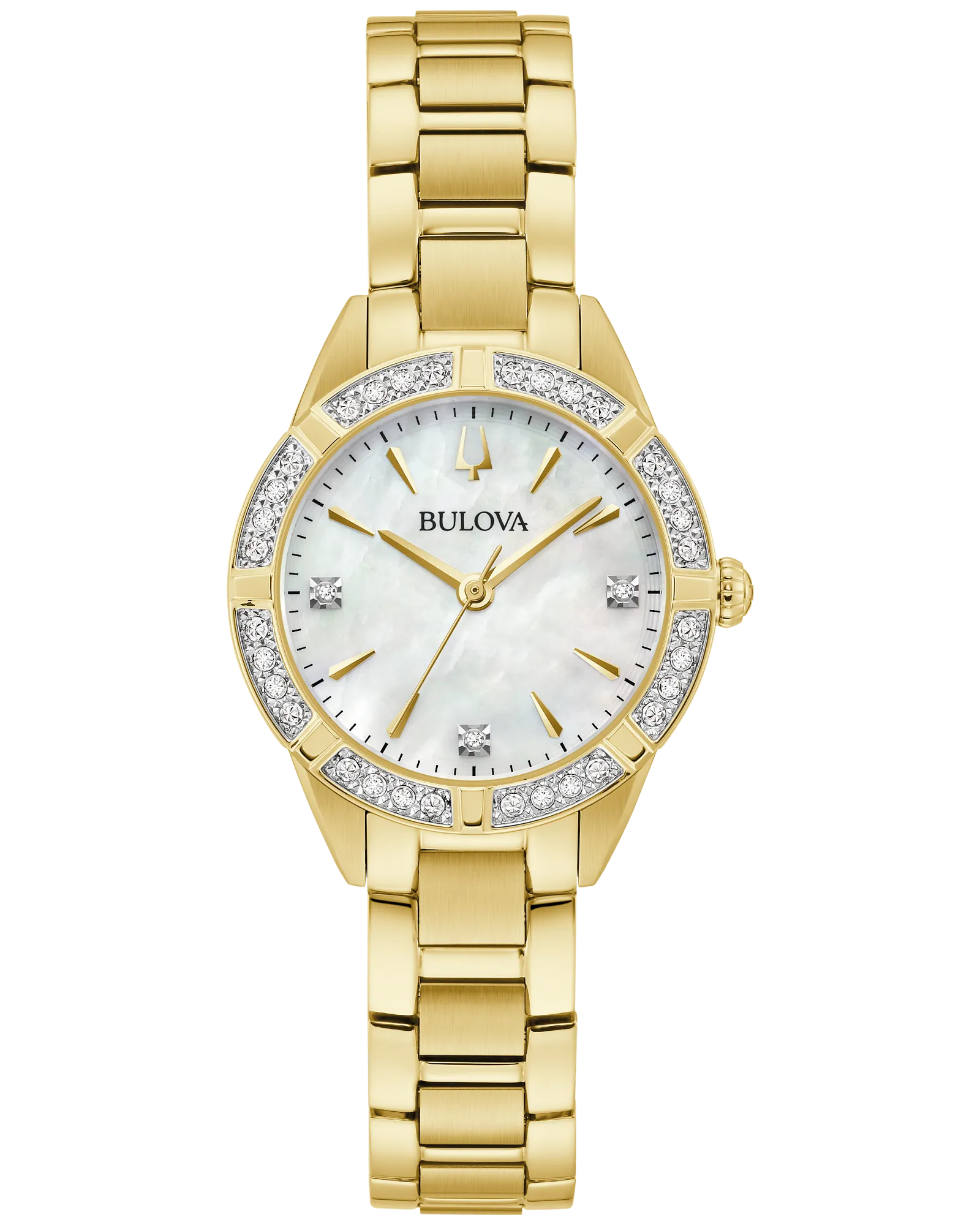 Bulova White Dial Stainless Steel Bracelet Sutton 98R297 — White
