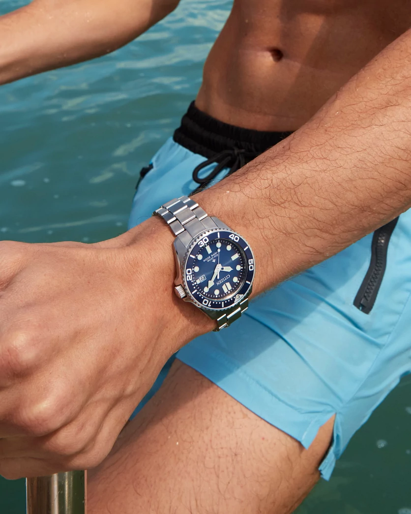 Promaster Dive Blue Dial Stainless Steel Bracelet BN0260-54L | CITIZEN