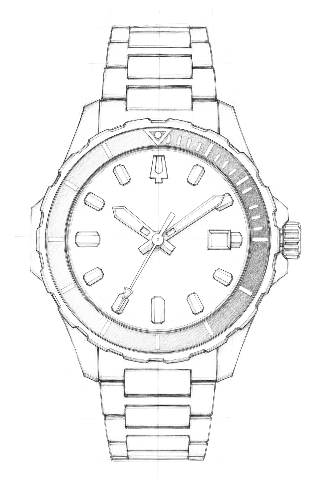 Watch technical diagram