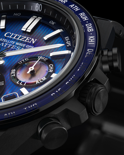 ATTESA Blue Dial Super Titanium with DLC Coating Bracelet ATTESA Blue Dial Super Titanium with DLC Coating Bracelet