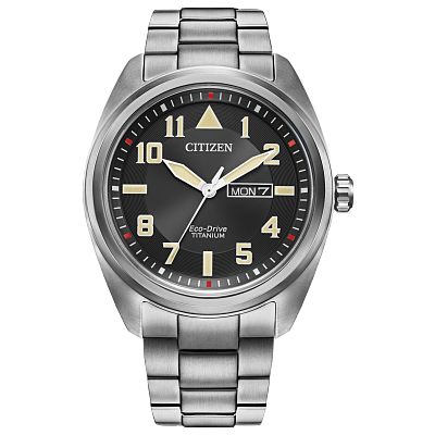 CITIZEN Eco-Drive Gray Dial 2-Tone Titanium Men's Watch BJ1074-59H, Fast &  Free US Shipping