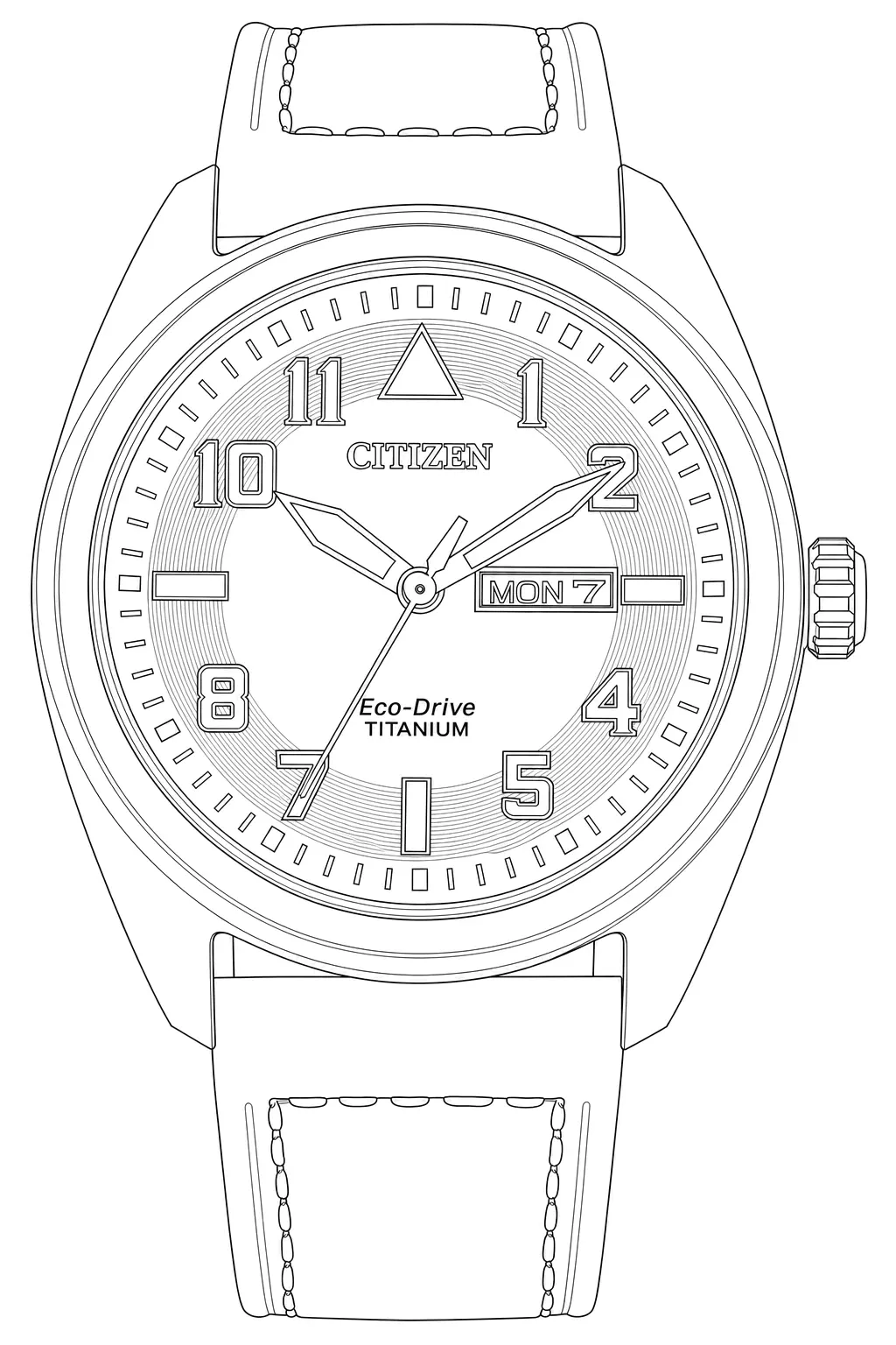 Watch technical diagram