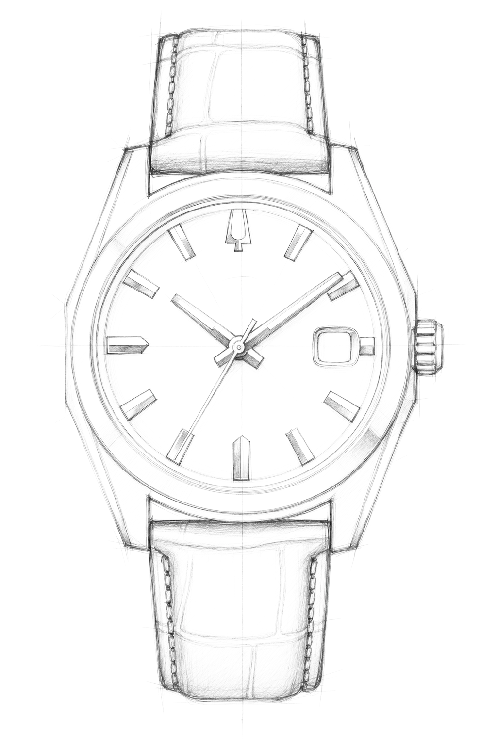 Watch technical diagram
