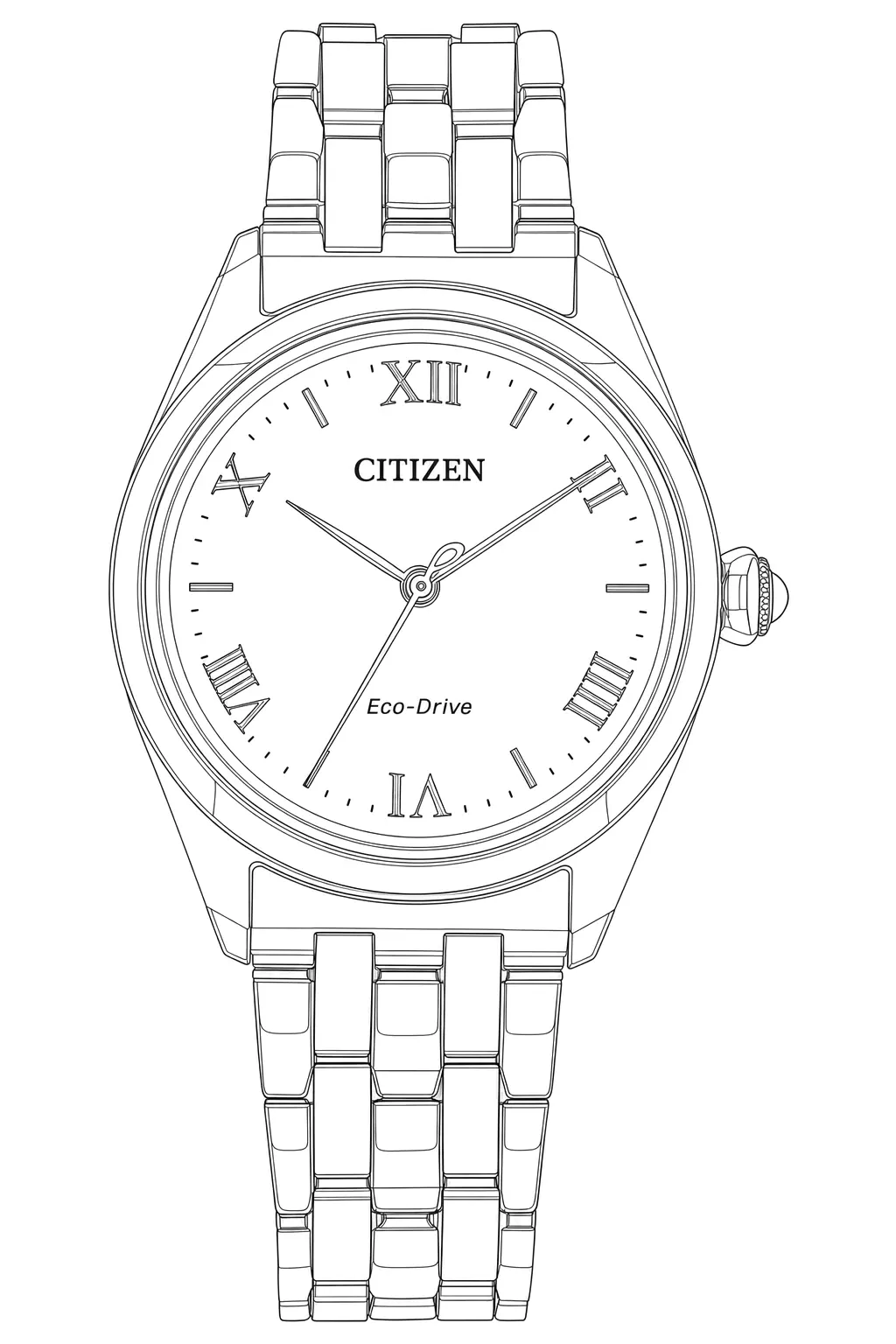 Watch technical diagram