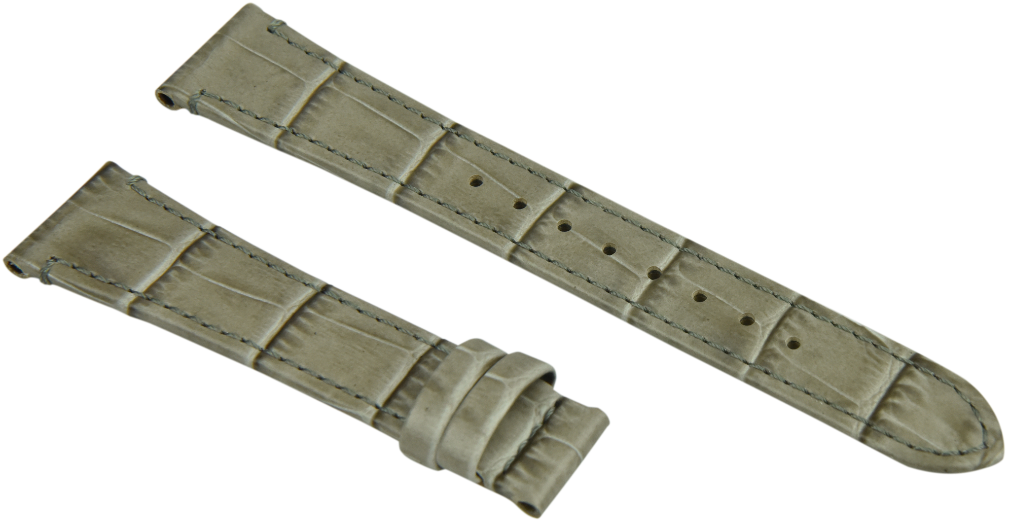 Light Grey Matte Alligator Grain (14mm)