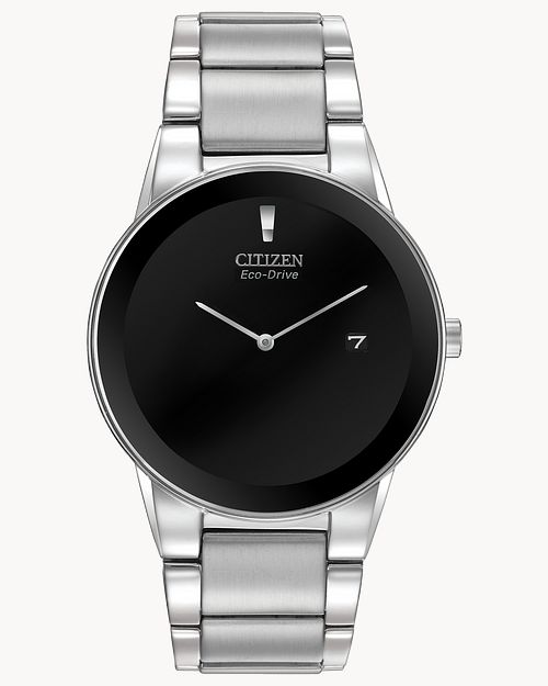 Citizen watch with black face best sale