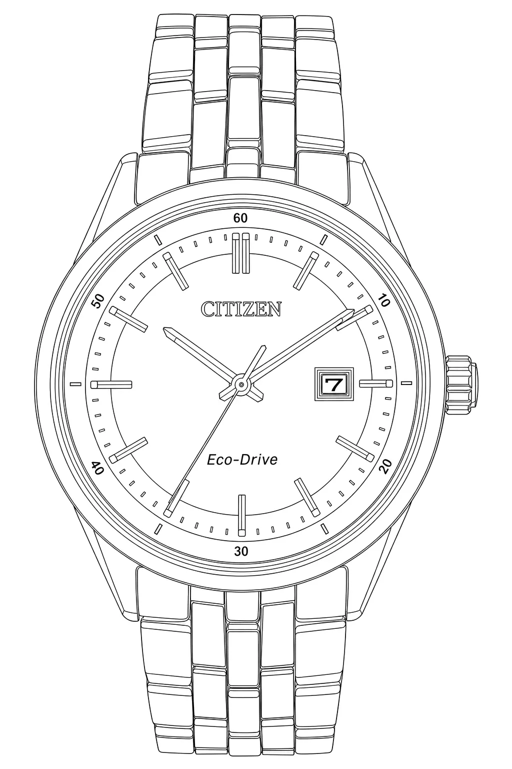 Watch technical diagram
