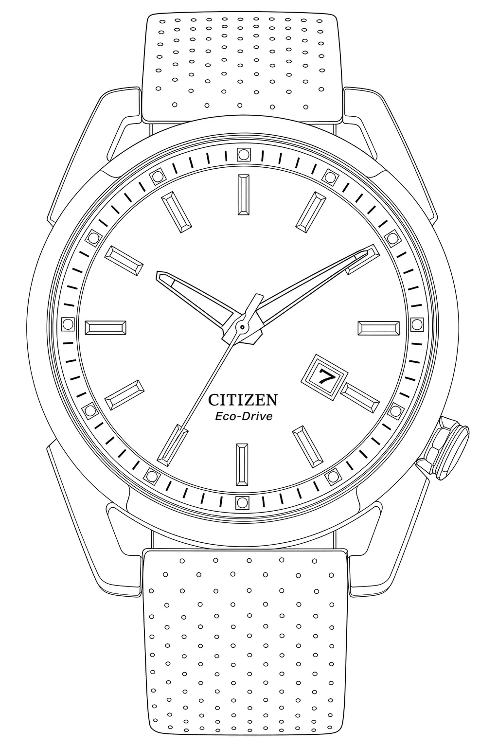 Watch technical diagram