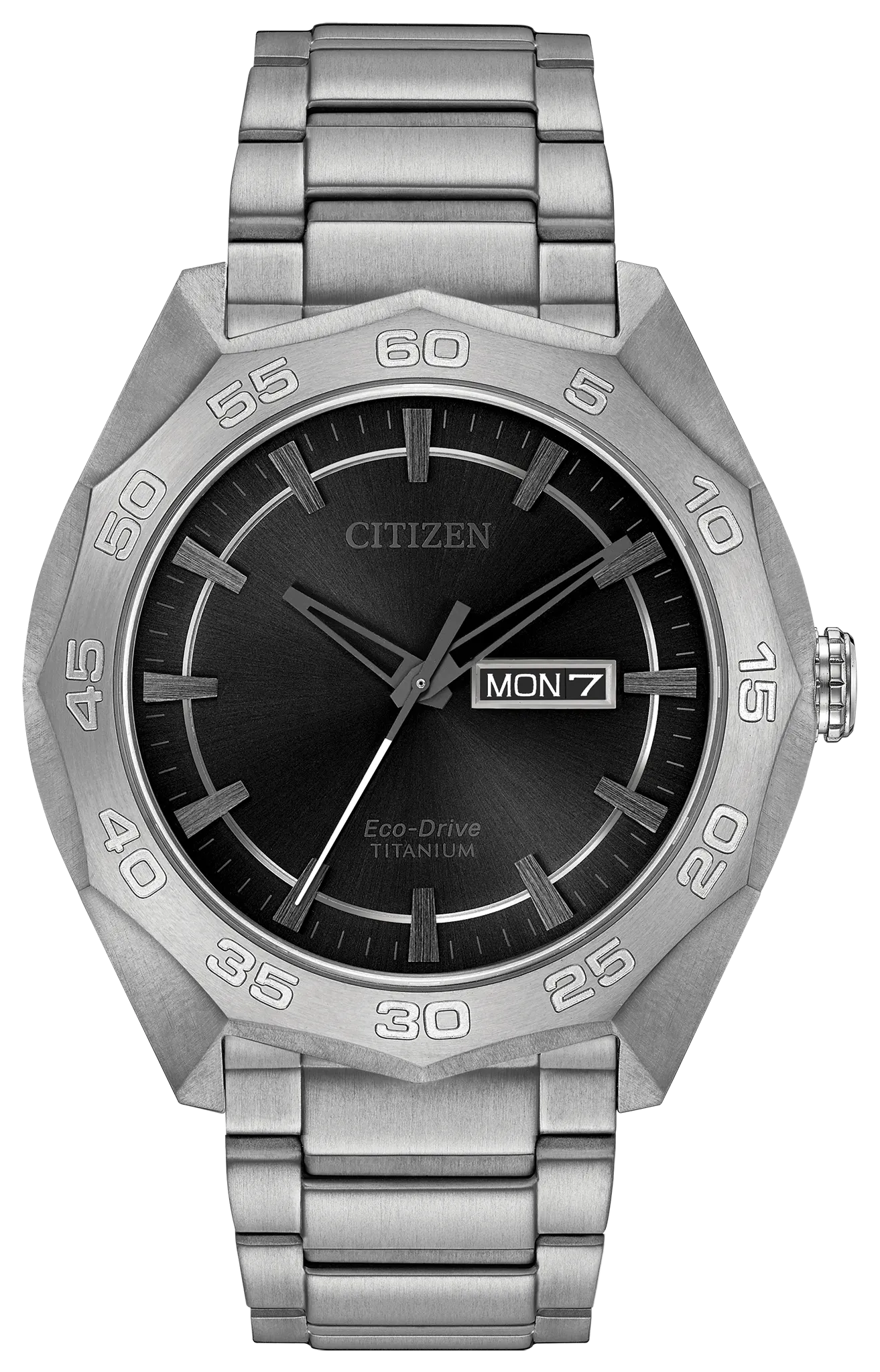 希少モデル B_ant Ventura 451 Steel Citizen Eco-Drive Men's Stiletto Silver-Tone Stainless Steel