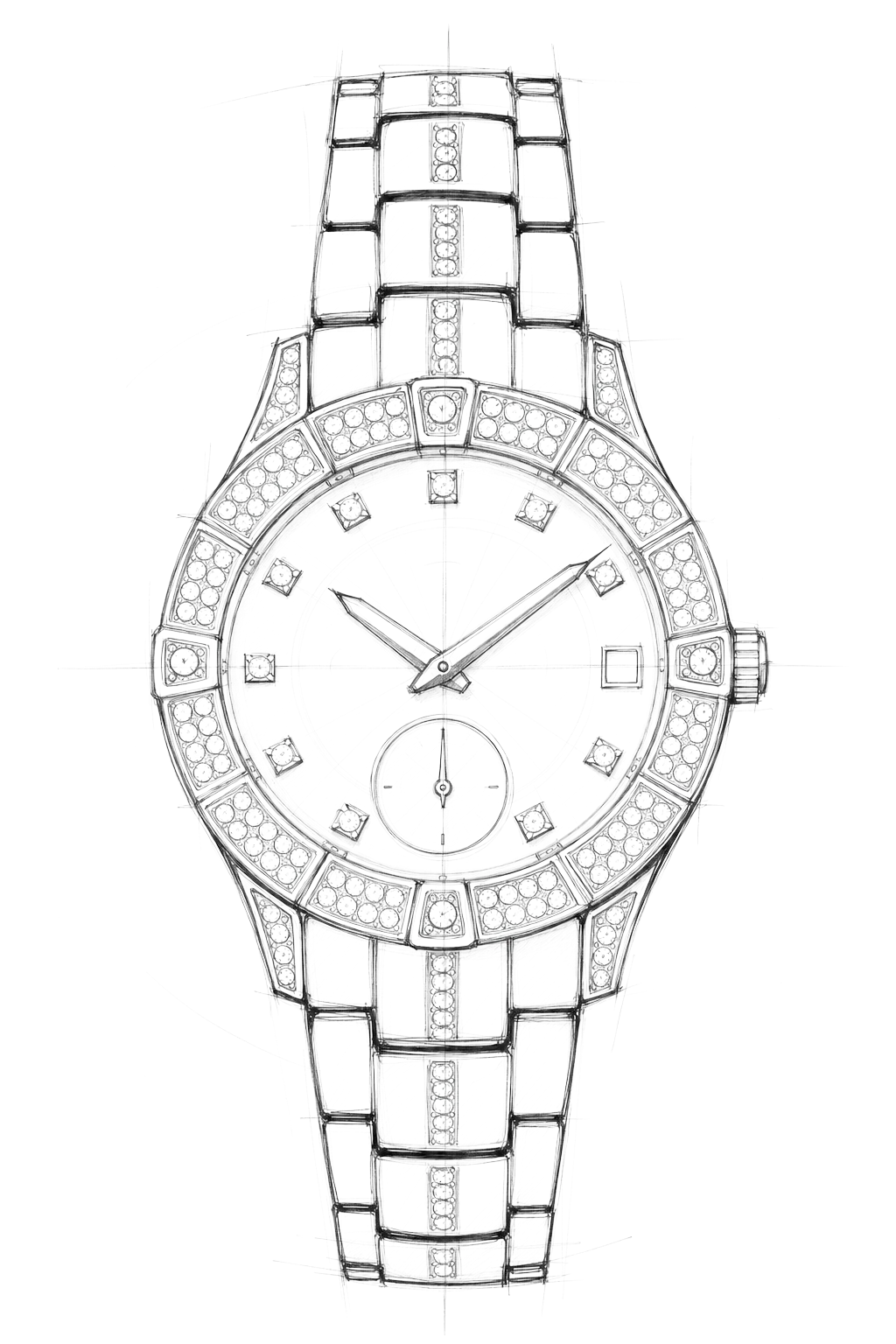 Watch technical diagram