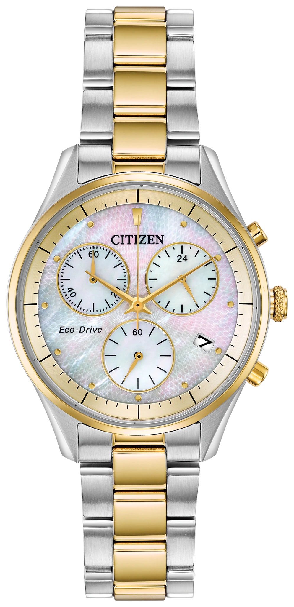 FB1444-56D Citizen シチズン Eco-Drive Chandler mother-of-pearl レディース アナログ Women\u0027s Citizen Eco-Drive Chandler Two Tone Watch FB1444-56D