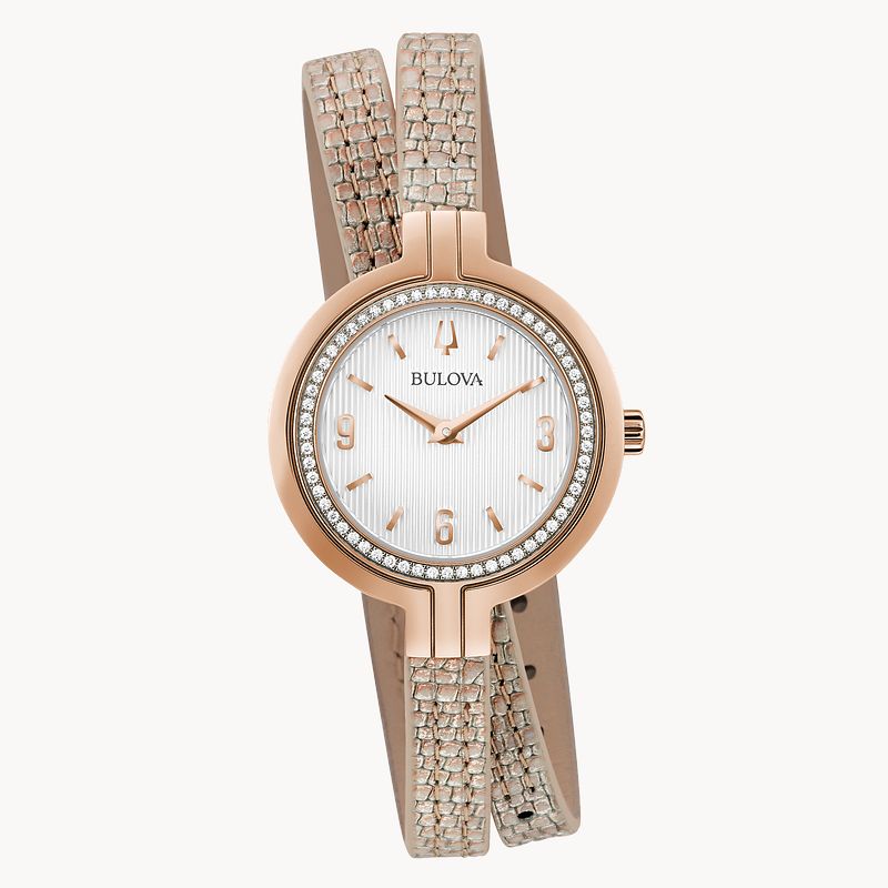 Bulova rose gold sales watch