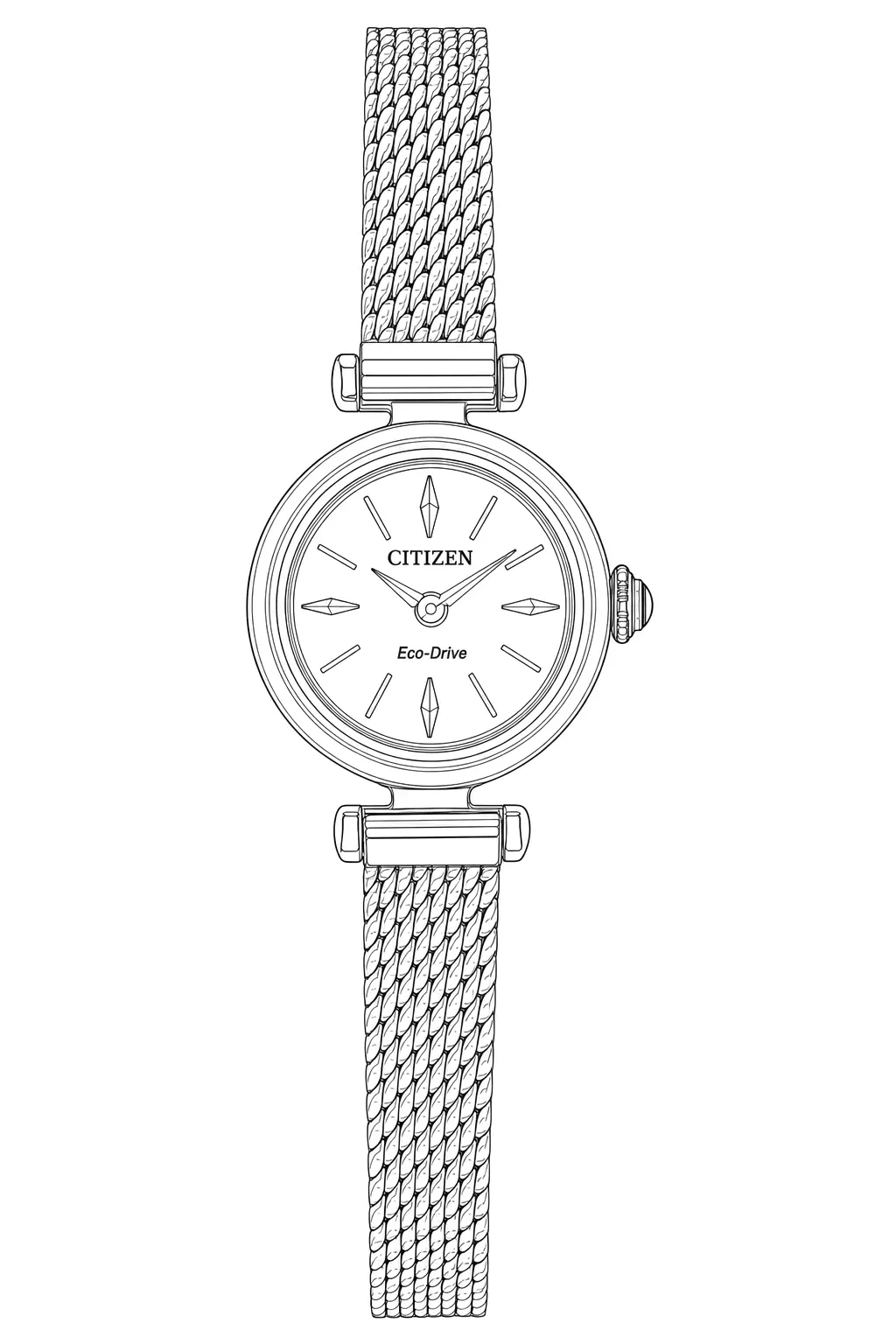Watch technical diagram