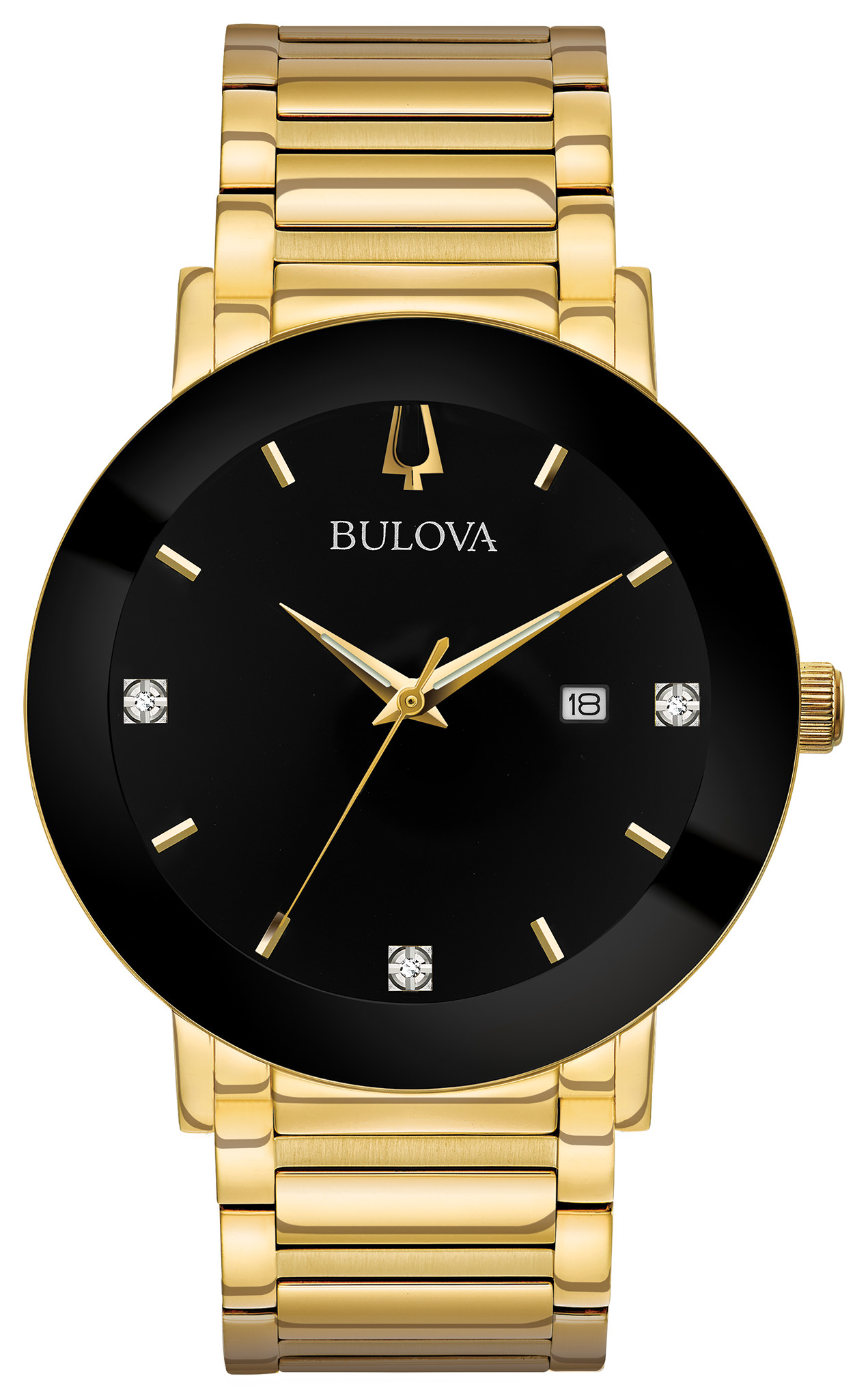 BULOVA 10K Rolled Gold Filled circa 1950s Unisex w/ Diamond Style Chip