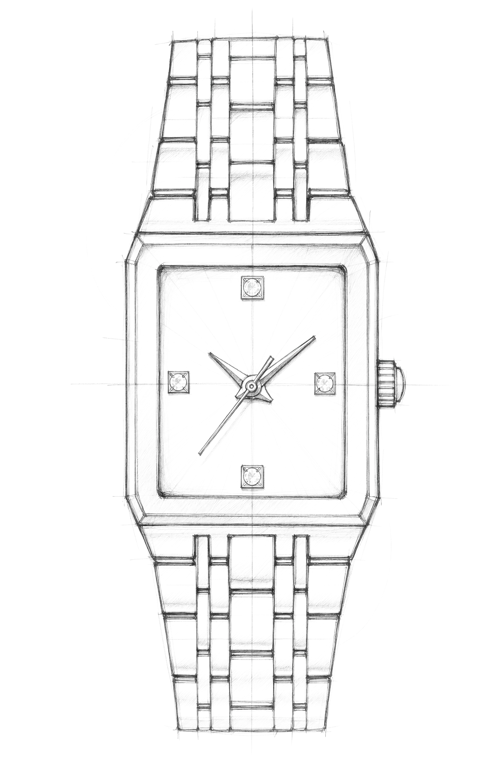 Watch technical diagram