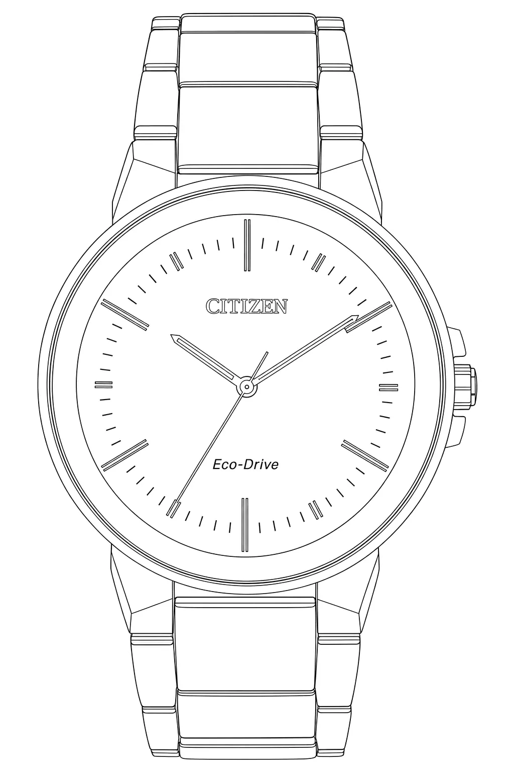 Watch technical diagram