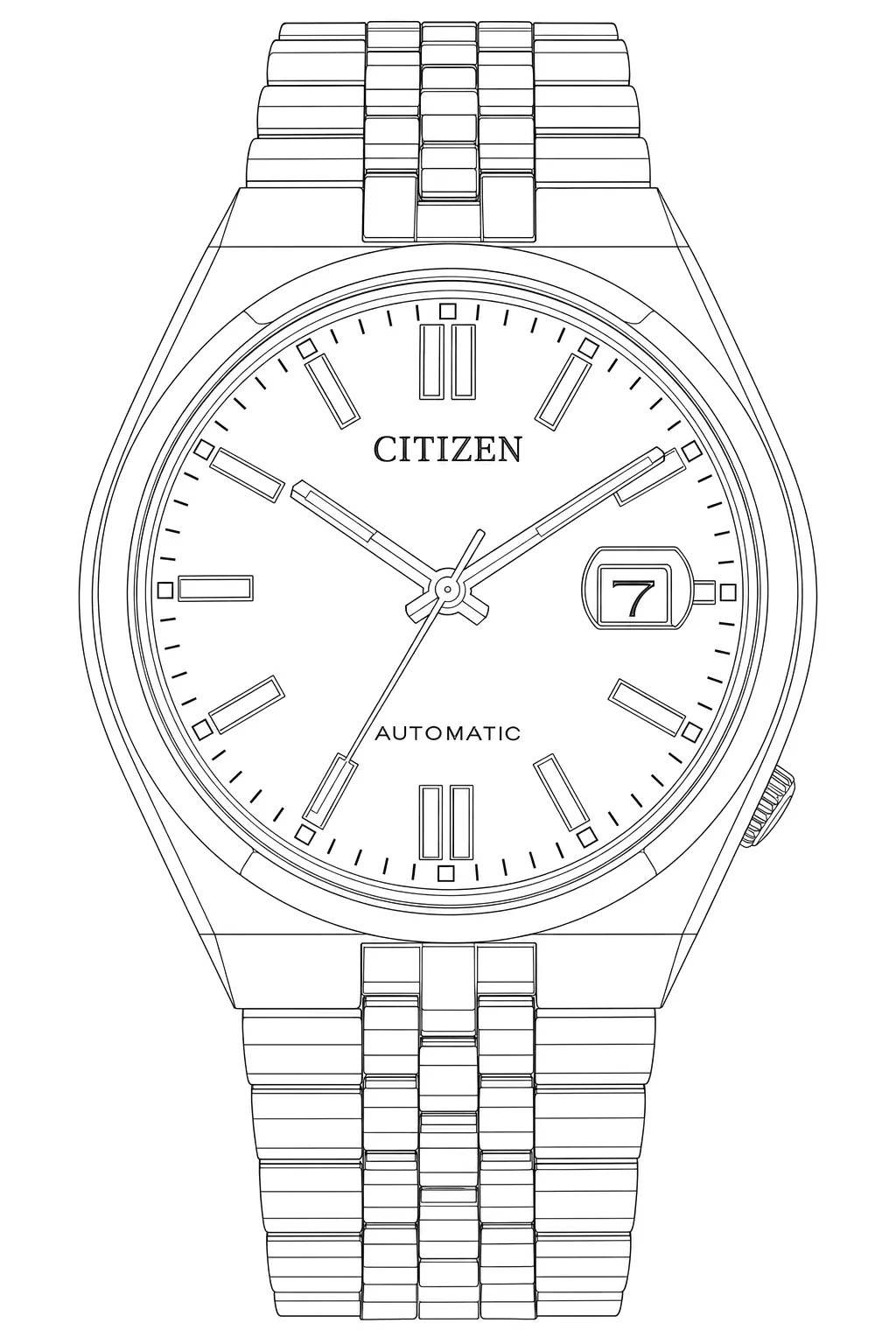 Watch technical diagram