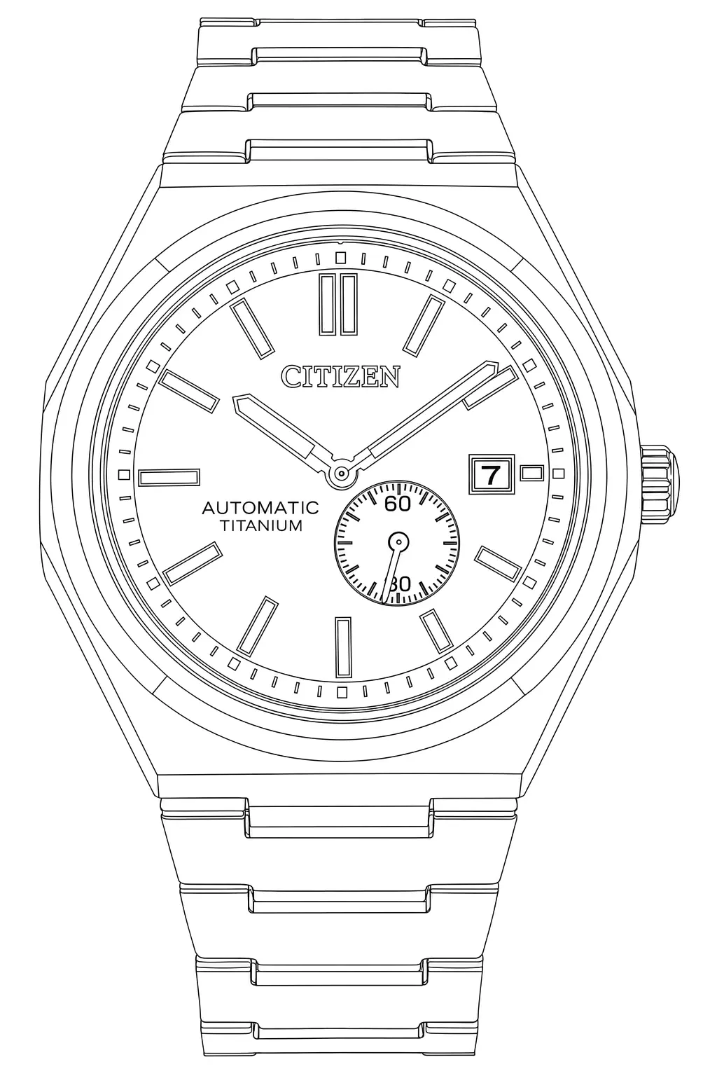 Watch technical diagram