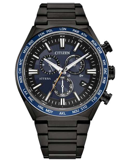 ATTESA Blue Dial Super Titanium with DLC Coating Bracelet ATTESA Blue Dial Super Titanium with DLC Coating Bracelet