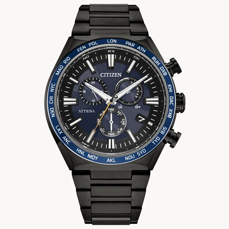 ATTESA Blue Dial Super Titanium with DLC Coating Bracelet CB5967 ATTESA Blue Dial Super Titanium with DLC Coating Bracelet CB5967