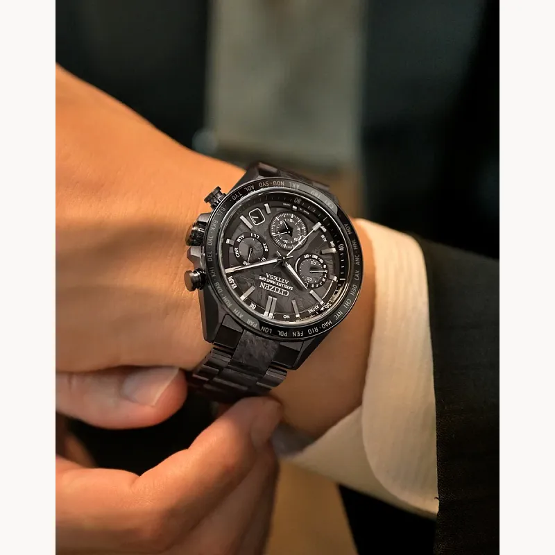 ATTESA Black Dial Super Titanium with DLC Coating Bracelet CC4067 ATTESA Black Dial Super Titanium with DLC Coating Bracelet CC4067
