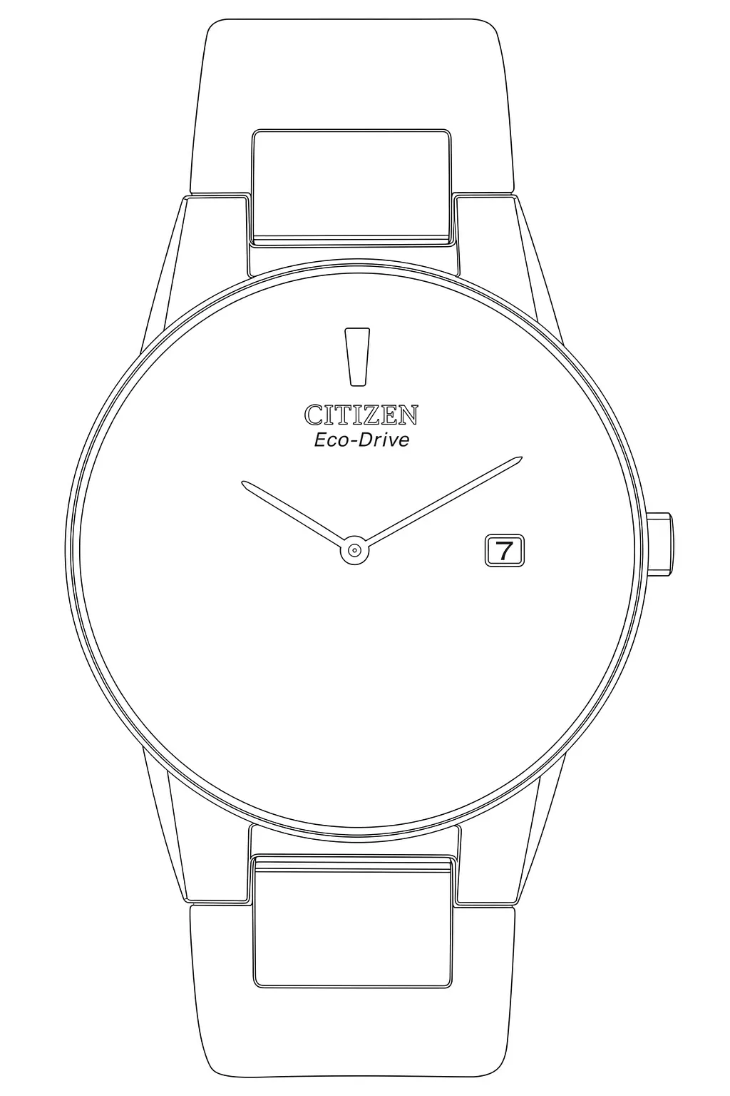 Watch technical diagram
