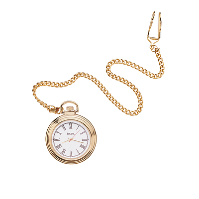 Bulova mens 2025 pocket watch 96b249