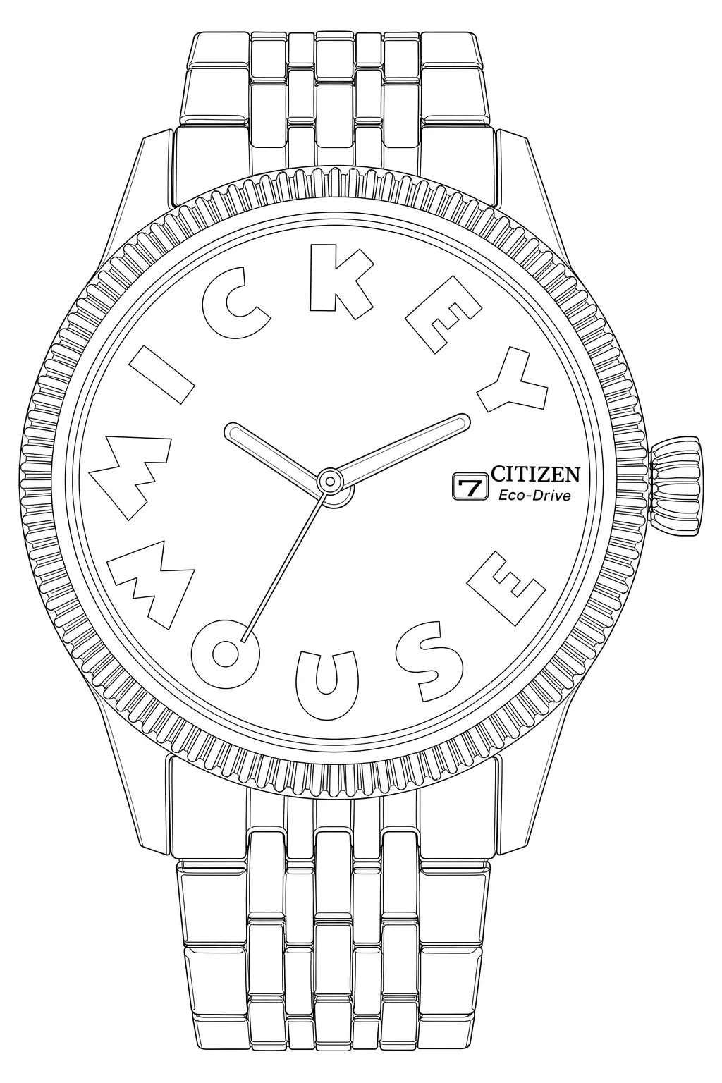 Watch technical diagram
