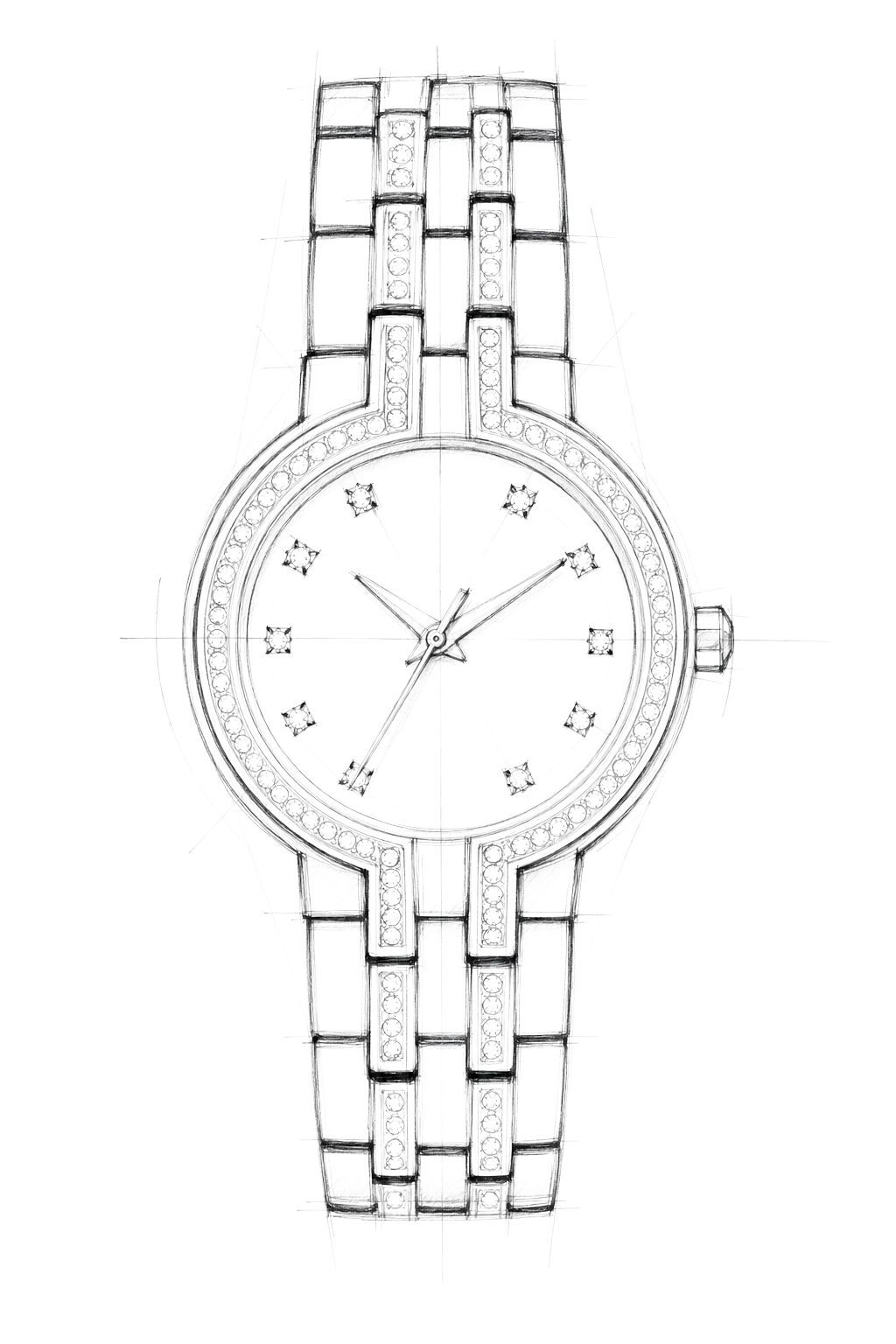 Watch technical diagram