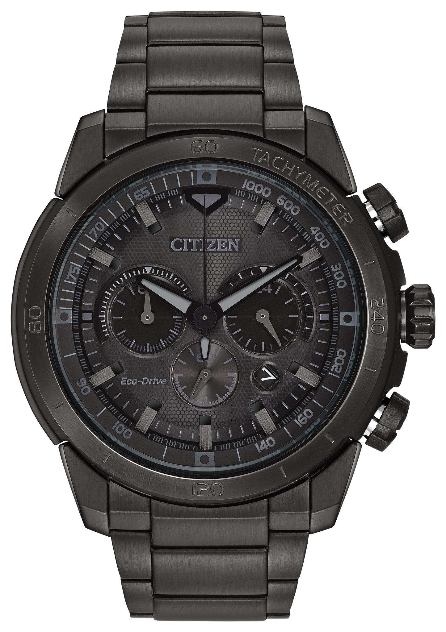 Ecosphere - Men's Eco-Drive Black Stainless Steel Watch | CITIZEN